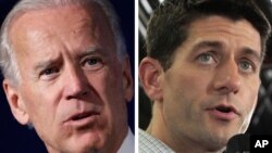 Phó Tổng thống Joe Biden và đối thủ đảng Cộng hòa, Dân biểu Paul Ryan