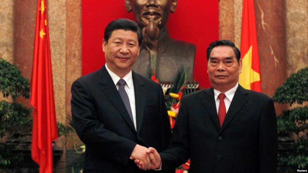 Ông Lê Hồng Anh, Ủy viên Bộ Chính Trị và Chủ tịch Trung Quốc Tập Cận Bình.