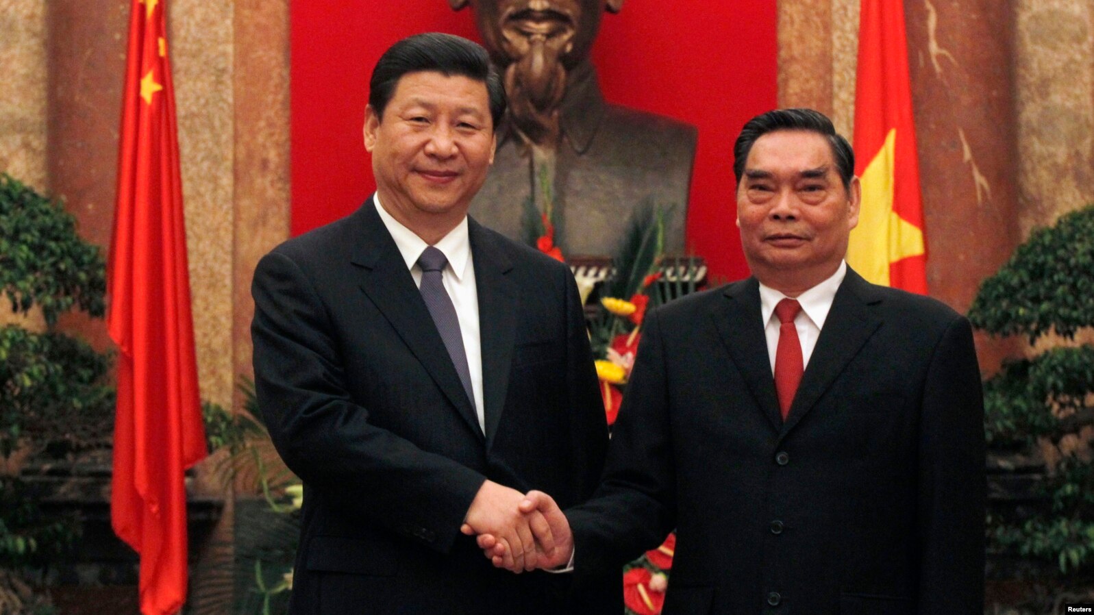 Ông Lê Hồng Anh, Ủy viên Bộ Chính Trị và Chủ tịch Trung Quốc Tập Cận Bình.