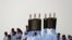 Members of the Samaritan sect take part in a traditional pilgrimage marking the holiday of Shavuot, atop Mount Gerizim near Nablus in the Israeli-occupied West Bank.