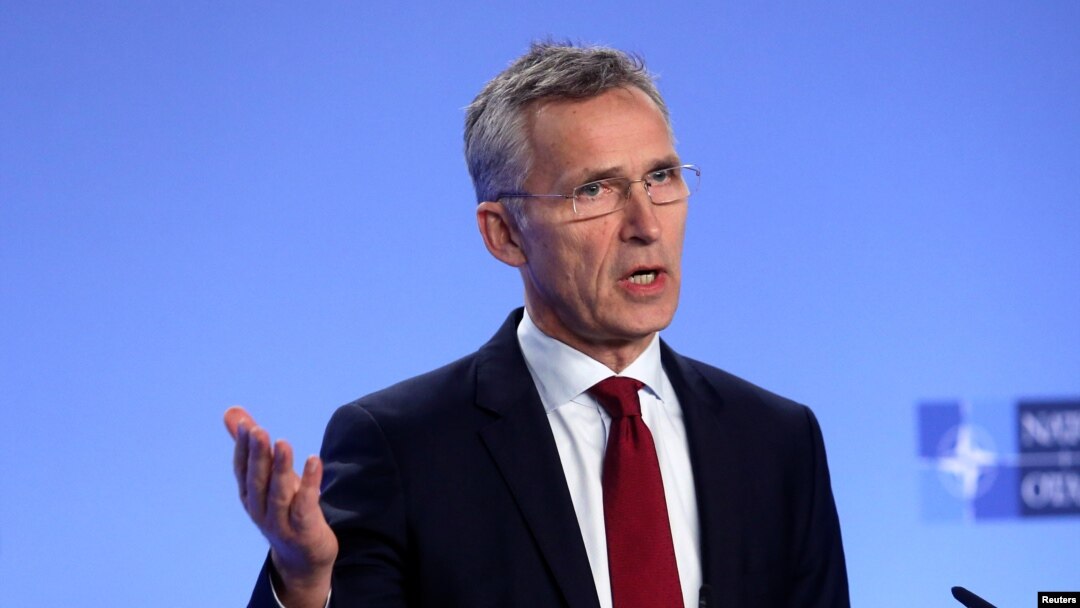 Generalni sekretar NATO-a Jens Stoltenberg na konferenciji za novinare u Briselu (Foto: REUTERS/Francois Walschaerts )