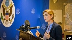 ကုလသမဂ္ဂဆိုင်ရာ အမေရိကန်သံအမတ်ကြီး Samantha Power 