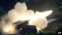 한국군의 미사일 훈련 (자료사진)