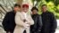 Marlon Jackson, 2nd from left, Tito Jackson, 2nd from right, and Jackie Jackson, far right, brothers of the late musical artist Michael Jackson, and Tito's son Taj, far left, pose together for a portrait outside the Four Seasons Hotel, in Los Angeles, Feb. 26, 2019.