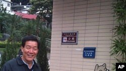 Chientan borough chief Bi Wu-liang shows an outdoor dog toilet as part of an eco-friendly park in his part of Taipei.