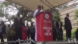 Mutungamiri weMDC VaNelson Chamisa Vachitaura paKuratidzira Kwaitwa neBato Ravo muHarare Nhasi