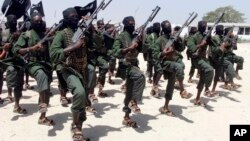 Sabbin mayakan kungiyar al-Shabab. 