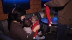 Carrera de bebés Santa Claus