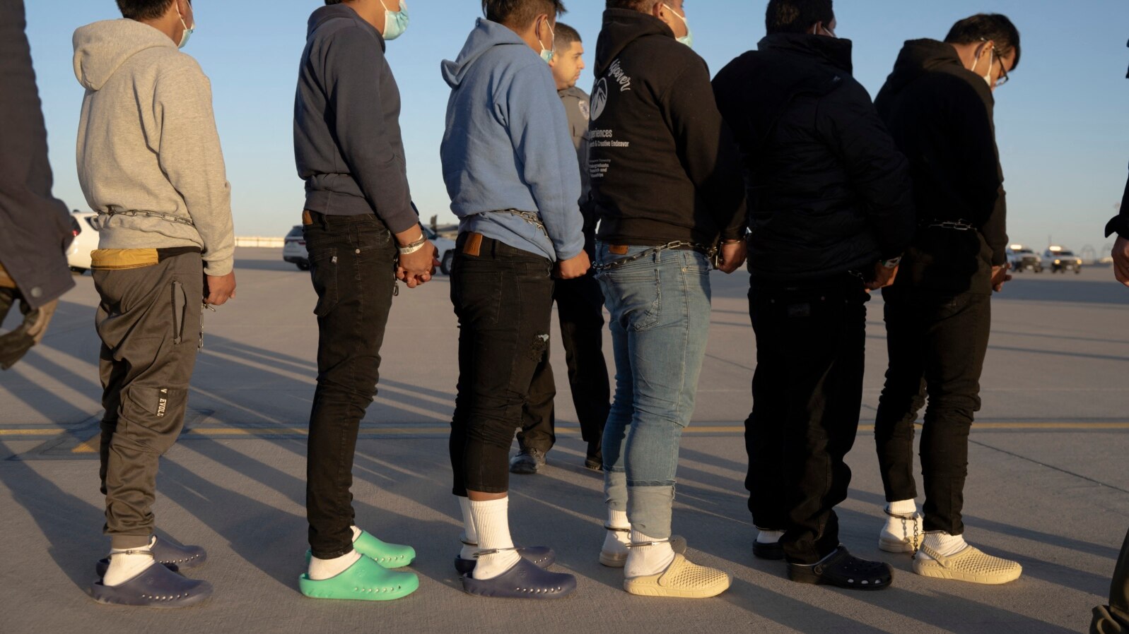 Migranti uoči deportacije iz Sjedinjenih Država u Fort Blisu, u Teksasu (AFP/Nicholas J. De La Pena)