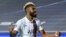 Eric Maxim Choupo-Moting du PSG célèbre son but contre l'Atalanta à Lisbonne, Portugal, le 12 août 2012.