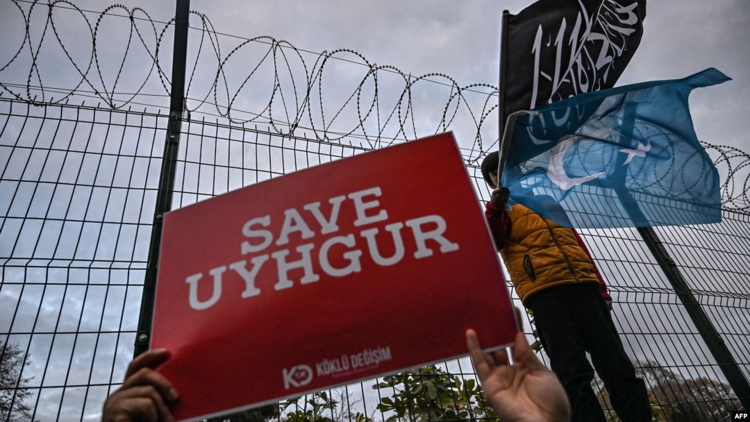 Uyg'ur huquq faollari namoyishi, Istanbul, Turkiya, 2019-yil, 13-dekabr