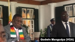 Zimbabwe President Emmerson Mnangagwa Declares Coronavirus National Disaster. (Pic Credit Godwin Mangudya/VOA)