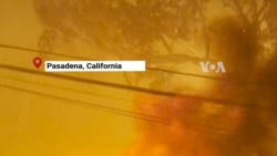 Water-dropping aircraft battle fire outside Los Angeles | VOA News