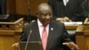 Le président sud-africain Cyril Ramaphosa prononce son cinquième discours sur l'état de la nation au Cap, en Afrique du Sud, le 11 février 2021