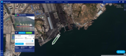13일 북한 남포 석탄 항구 일대를 보여주는 마린트래픽(MarineTraffic)의 자료. 태평 호가 정박한 사실이 확인된다. 자료 제공=MarineTraffic