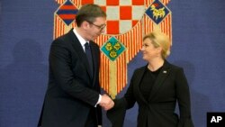 Predsednik Srbije Aleksandar Vučić i hrvatska predsednica Kolinda Grabar Kitarović