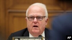 FILE - Rep. Jim Sensenbrenner, a Republican from Wisconsin, is seen during a hearing of the House Judiciary Committee on Capitol Hill, in Washington, July 24, 2019. 