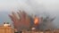 A ball of fire is seen following an Israeli air strike in Rafah, in the southern Gaza Strip. Israeli warplanes kept up deadly raids on Gaza but failed to stop Palestinian militants firing rockets across the border, as the U.S. offered to help negotiate a truce.