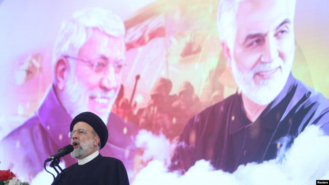 سەۆرکی ئێرن ئیبراهیمی ڕەئیسی لە سێهەمن ساڵیادی کوشتنی قاسم سولەیمانی