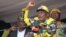 Zimbabwe President Emmerson Mnangagwa addresses ruling ZANU-PF party supporters in Zvimba, Robert Mugabe’s rural home, about 100 km southwest of Harare, Nov. 24, 2018. (C. Mavhunga/VOA)