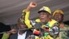 FILE: UMongameli Emmerson Mnangagwa ekhuluma labantu eZvimba, Nov. 24, 2018. (C. Mavhunga/VOA)