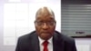 Dans cette capture d'écran, l'ancien président sud-africain Jacob Zuma apparaît sur un écran virtuellement depuis l'établissement correctionnel d'Estcourt, à Pietermaritzburg, en Afrique du Sud, le 19 juillet 2021.