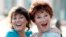 FILE - Actresses Erin Moran (left) and Marion Ross played daughter and mother on "Happy Days." They are pictured, June 18, 2009, in North Hollywood. Moran died Saturday at age 56.