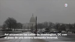 Tormenta invernal azota Washington, D.C.