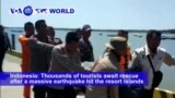 VOA60 World PM - Deadly Quake Kills 98 on Indonesian Resort Island