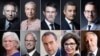 This combination of file photographs created on Dec. 23, 2024, shows some of the newly-appointed members of the cabinet of French Prime Minister Francois Bayrou (top left).