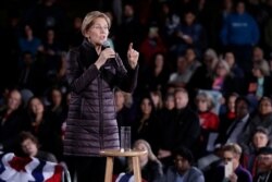 Democratic presidential candidate U.S. Sen. Elizabeth Warren, D-Mass.,speaks during a town hall, Feb. 21, 2020, in Las Vegas.