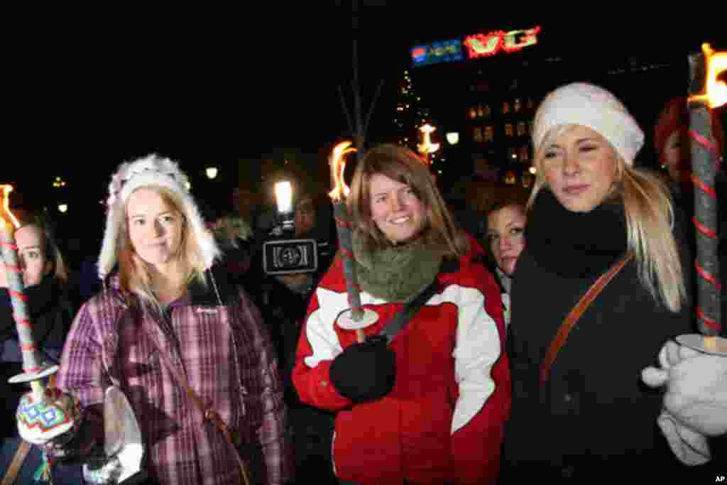 火炬游行声援刘晓波