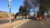 Buses and Haulage Truck burning in South African Political Violence