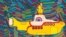 "Yellow Submarine" con The Beatles dentro de la nave. Imagen proporcionada por el Servicio Ruso de la Voz de América. Кадр из фильма.
