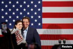 Florida Governor Ron DeSantis holds a rally ahead of the midterm elections, in Hialeah