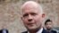 British Foreign Secretary William Hague arrives for a meeting in Vienna, July 13, 2014. 