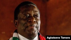 Le président du Zimbabwe, Emmerson Mnangagwa, à Kwekwe, le 30 juillet 2018.