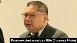 Peter Pham à l'hôtel Pullman de Kinshasa, le 9 novembre 2019. (Facebook/ Ambassade des États-Unis)