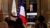 French President Emmanuel Macron speaks during a gala dinner at the 19th Francophonie Summit, at the Elysee Palace, in Paris, Oct. 4, 2024.