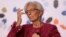 TGĐ IMF Christine Lagarde tại một hội nghị hồi tháng 1/2018