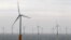 Wind turbines at Thanet Offshore Wind Farm off the Kent coast, southern England, Sept. 23, 2010.