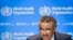 FILE - World Health Organization (WHO) Director-General Tedros Adhanom Ghebreyesus attends a press conference at the WHO headquarters in Geneva, Oct. 18, 2019.