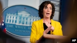 Roberta Jacobson, coordinadora de asuntos de la frontera sur de la Casa Blanca, en rueda de prensa desde la residencia presidencial, en Washington DC, el 10 de marzo de 2021.