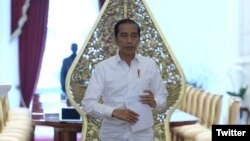 Presiden Joko Widodo di Istana Merdeka, Jakarta. (Foto: twitter/@jokowi)