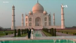特朗普出訪印度受到盛大歡迎