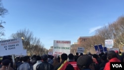 Des Oromos protestant contre les tueries en Ethiopie, Washington, DC, le 10 décembre 2015. 