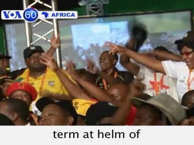 South African President Zuma elected to another term at helm of ANC.