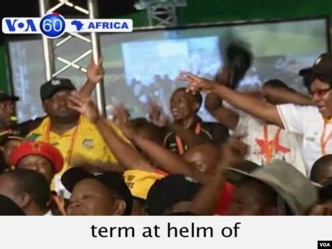 South African President Zuma elected to another term at helm of ANC.