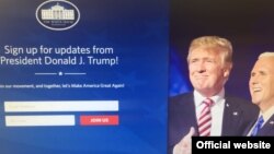 Así luce la página web de la Casa Blanca desde el momento que Donald Trump asumió la presidencia de Estados Unidos.