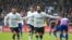 Les jouer de Liverpool jubilent après un 2e but contre Crystal Palace, Angleterre, le 31 mars 2018. 